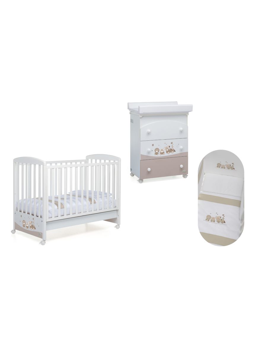 Set lettino+bagnetto+piumone happytour - foppapedretti