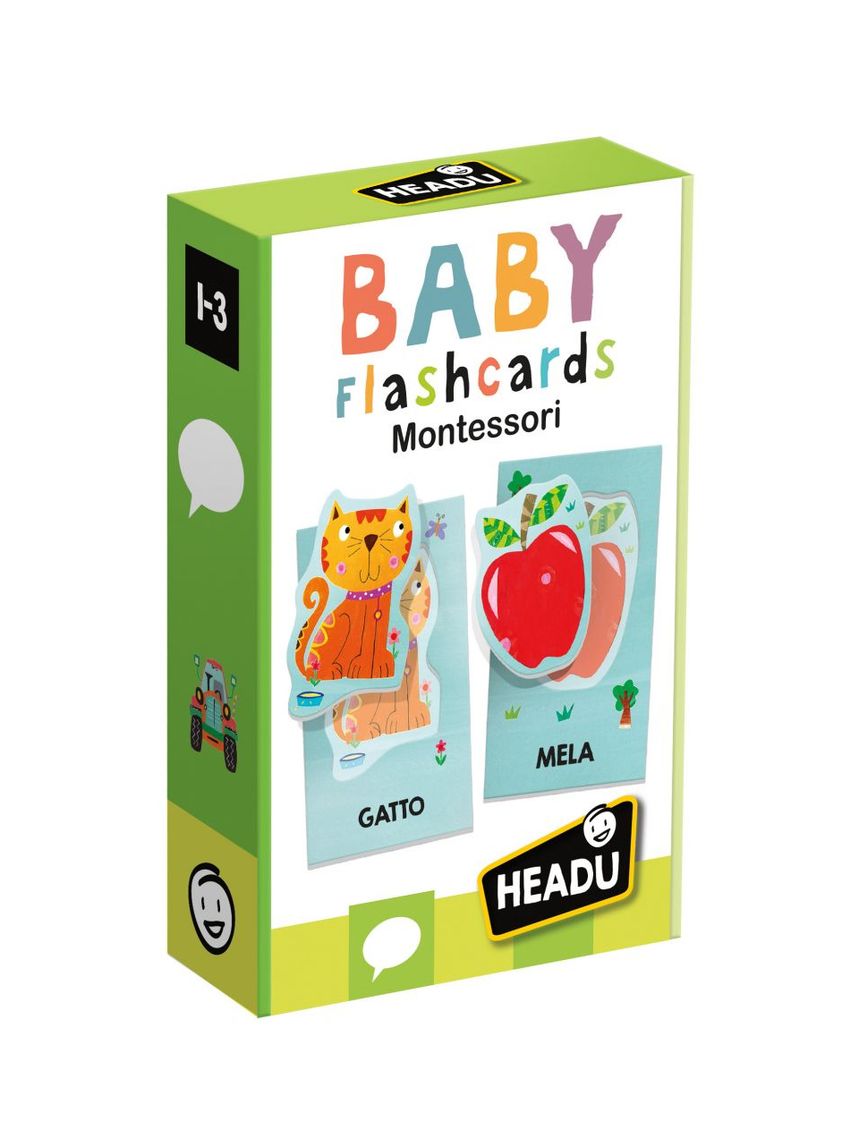 Baby flashcards montessori. ascolta e pronuncia le prime parole! 1/3 anni - headu