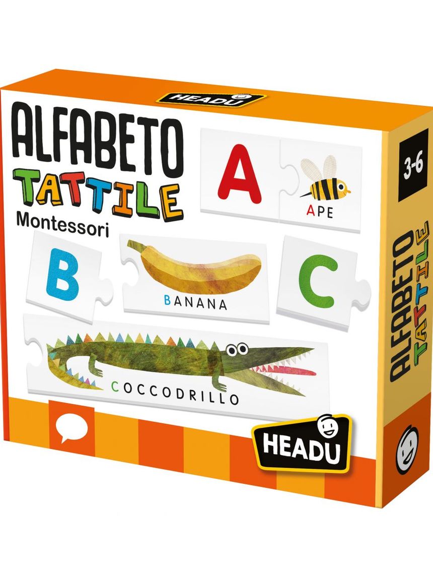 Alfabeto tattile montessori. un gioco per imparare a leggere a tre anni! 3/6 anni - headu