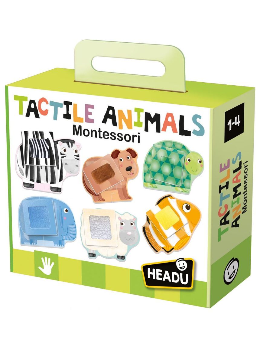 Tactile animals montessori. componi tocca e impara! 1/4 anni - headu