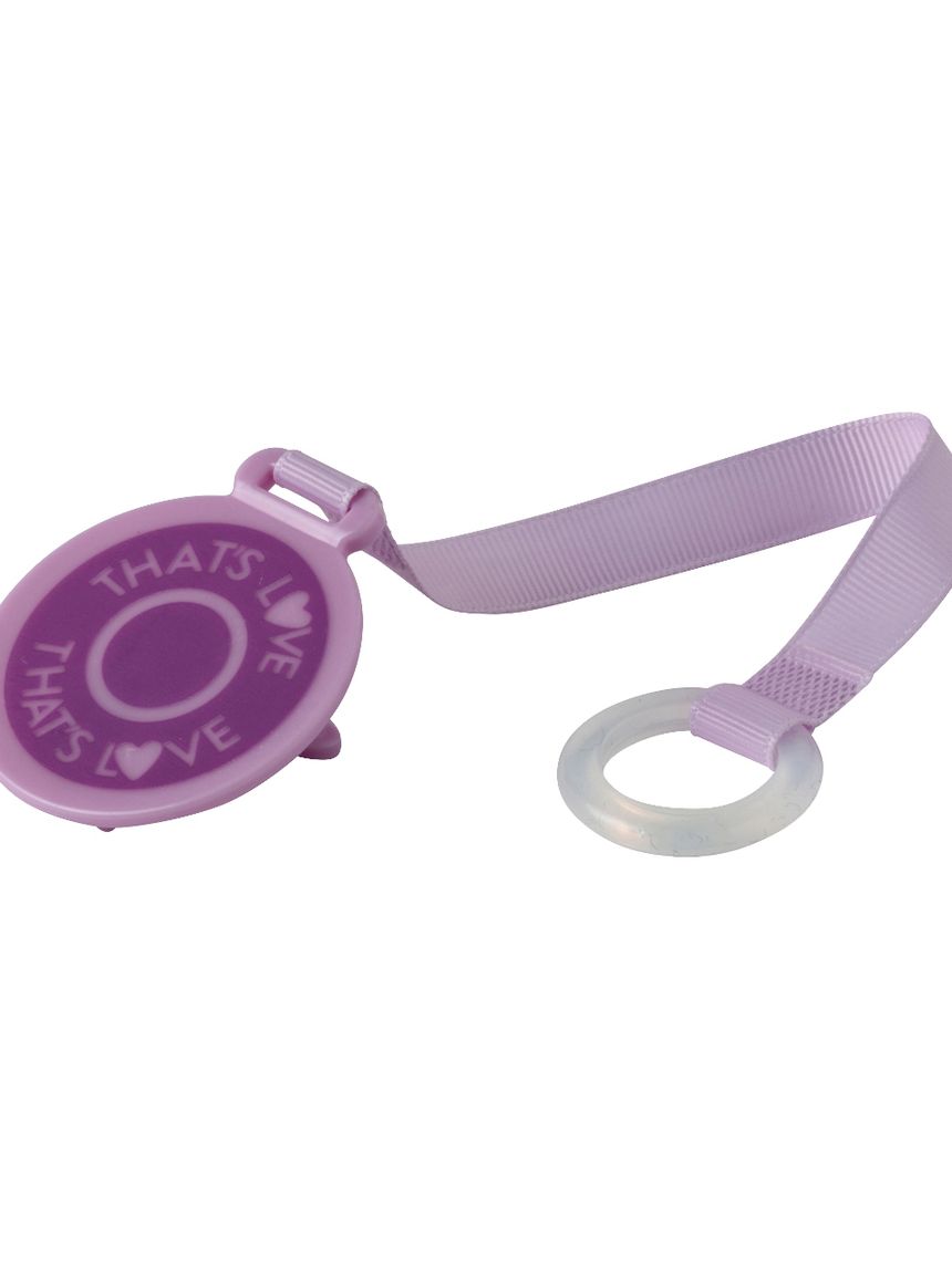 Catenella portasucchietto in tessuto viola - that's love