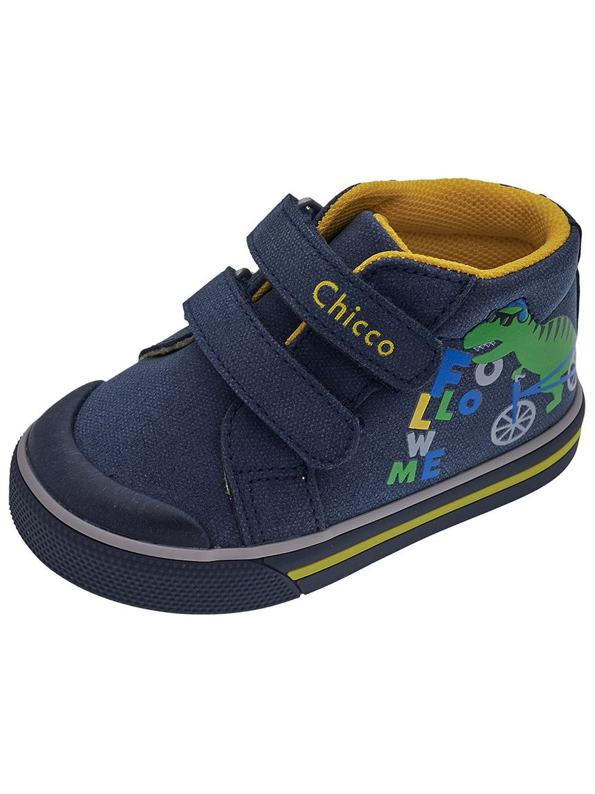 Scarpa bimbo blu con velcro chicco geffey