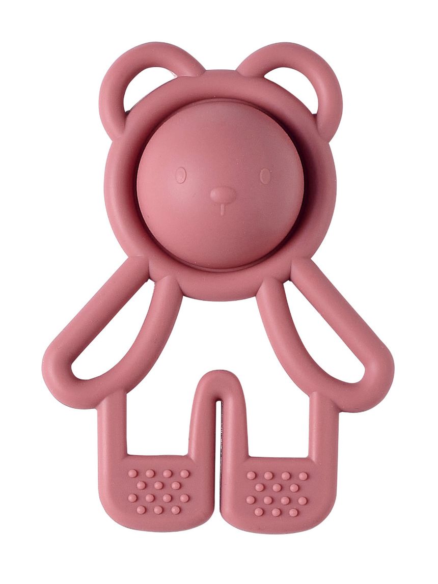 Sonaglio dentizione pop-it in silicone rosa - nattou