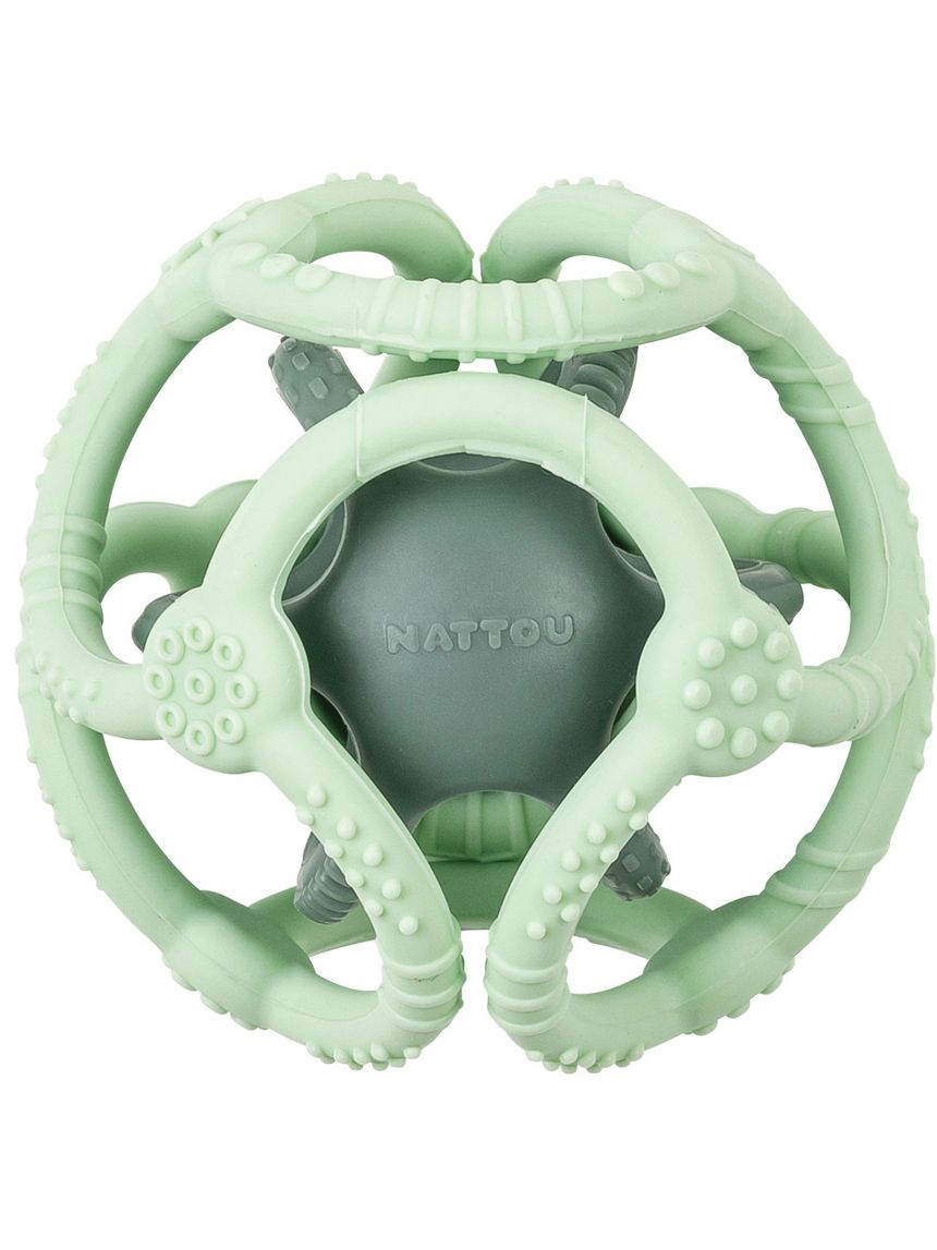 Set 2 palline in silicone verde - nattou