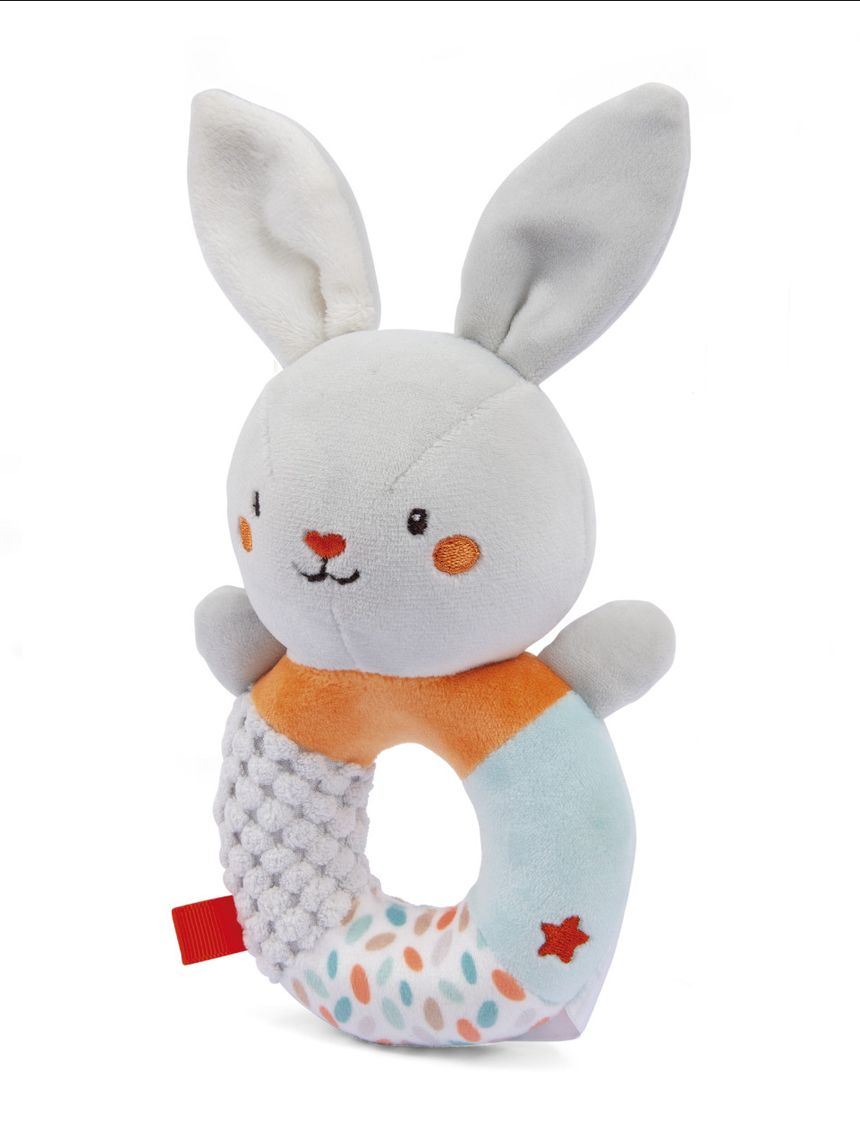 Sonaglino anello soft coniglio renè - soft toys