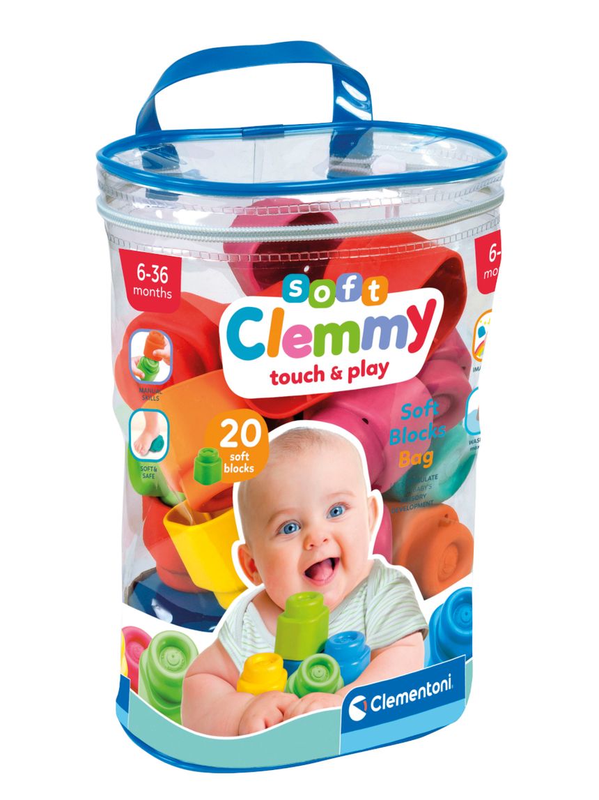 Sacca 20 mattoncini 6/36 mesi - clementoni