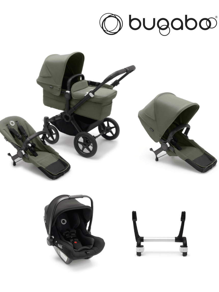 Fratellare donkey 5 - 2 sedute + 1 navicella + 1 seggiolino auto - bugaboo