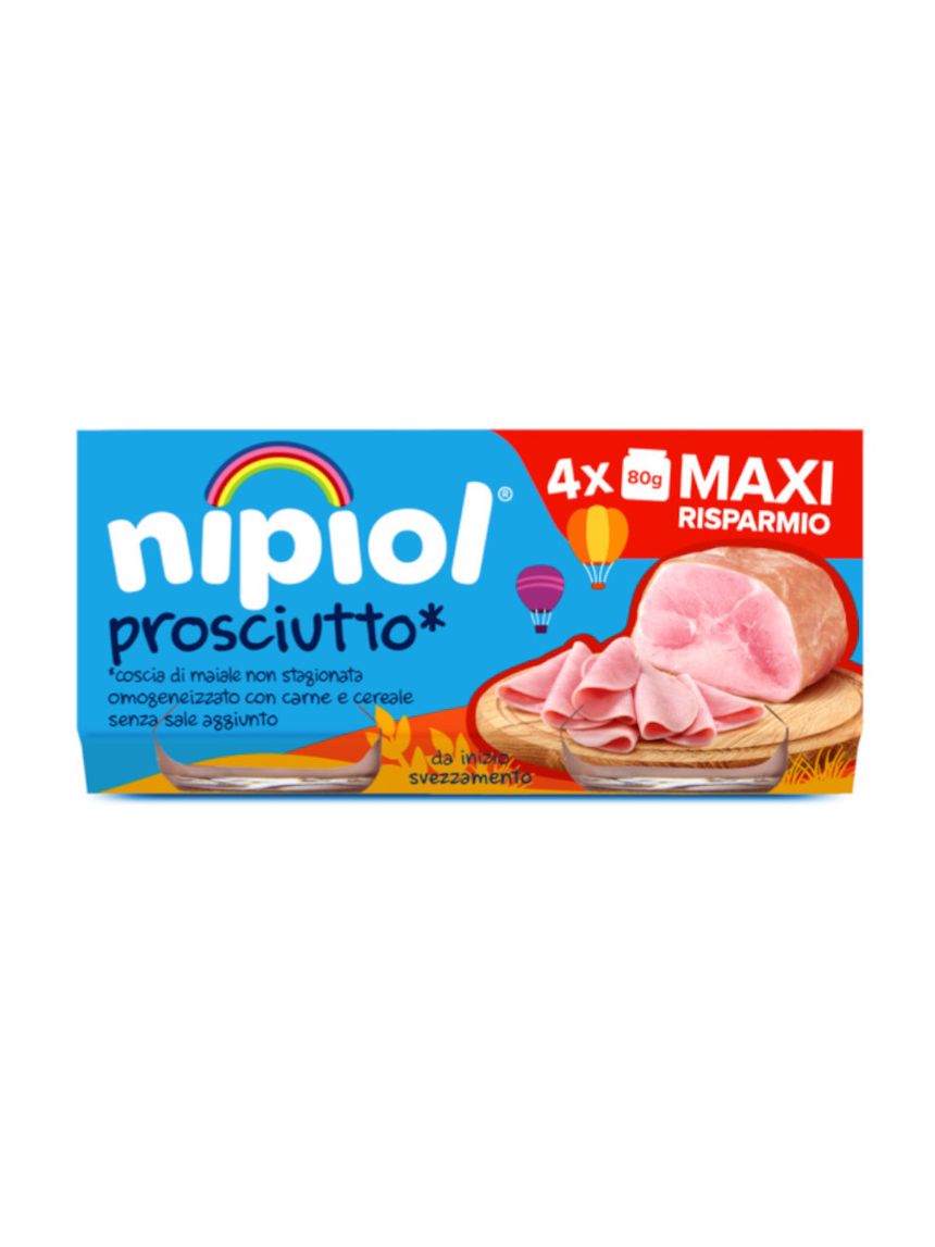 Nipiol - omogeneizzato prosciutto 4x80 gr