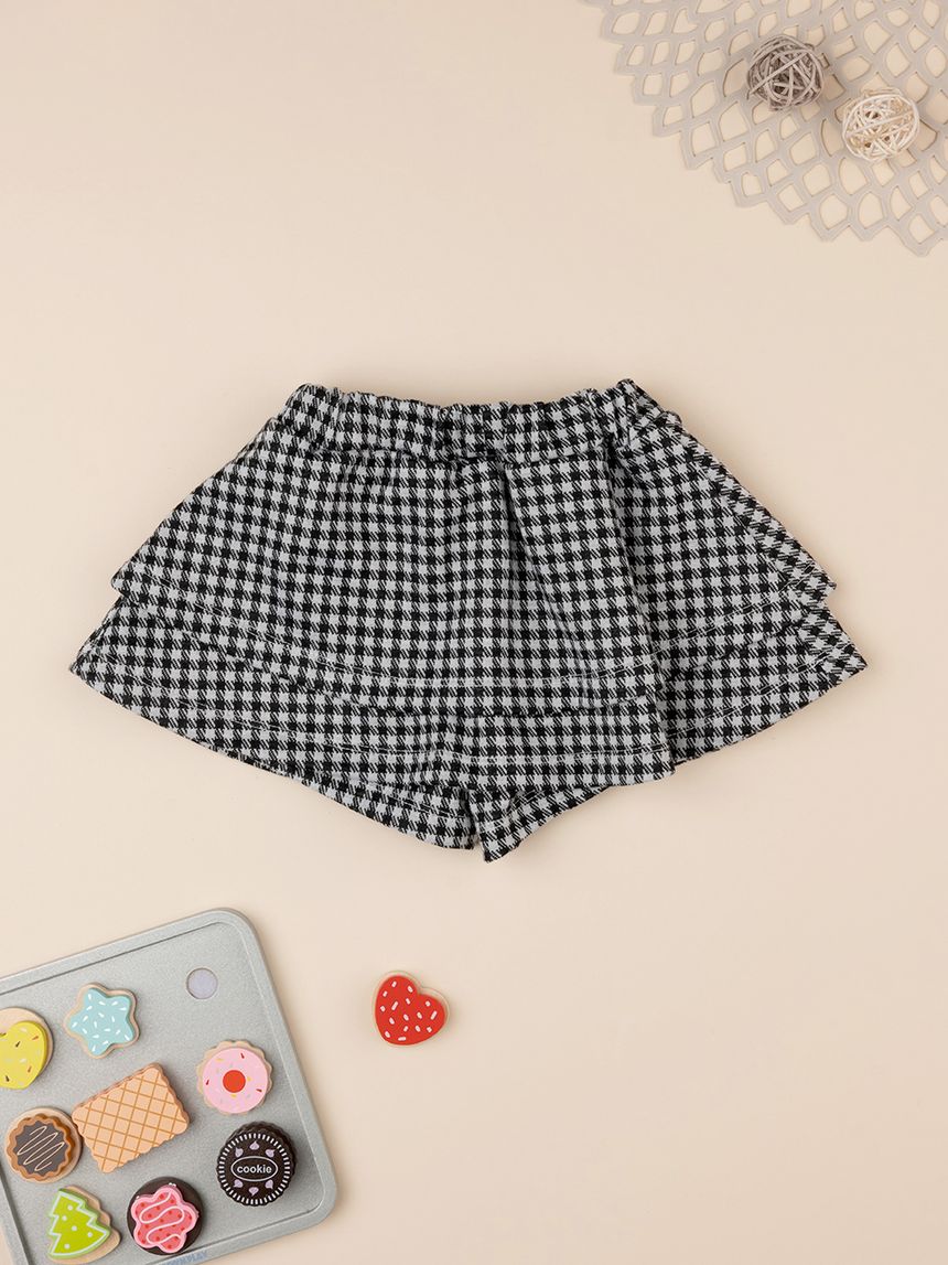 Shorts bimba punto milano nero