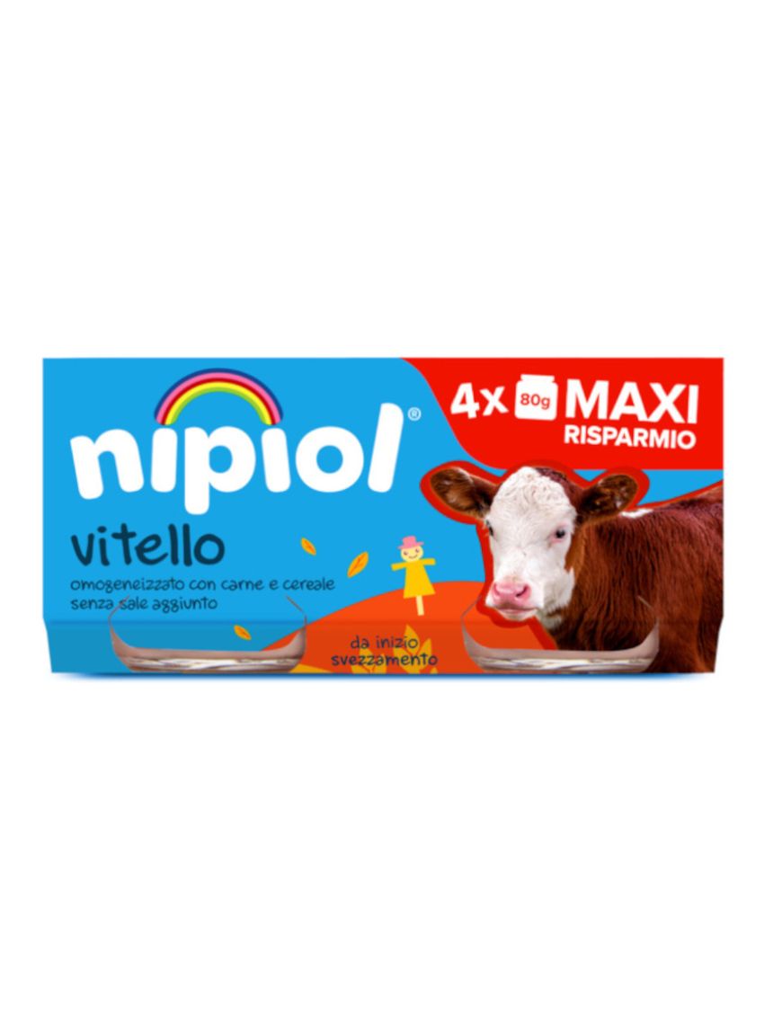 Nipiol - omogeneizzato vitello 4x80gr