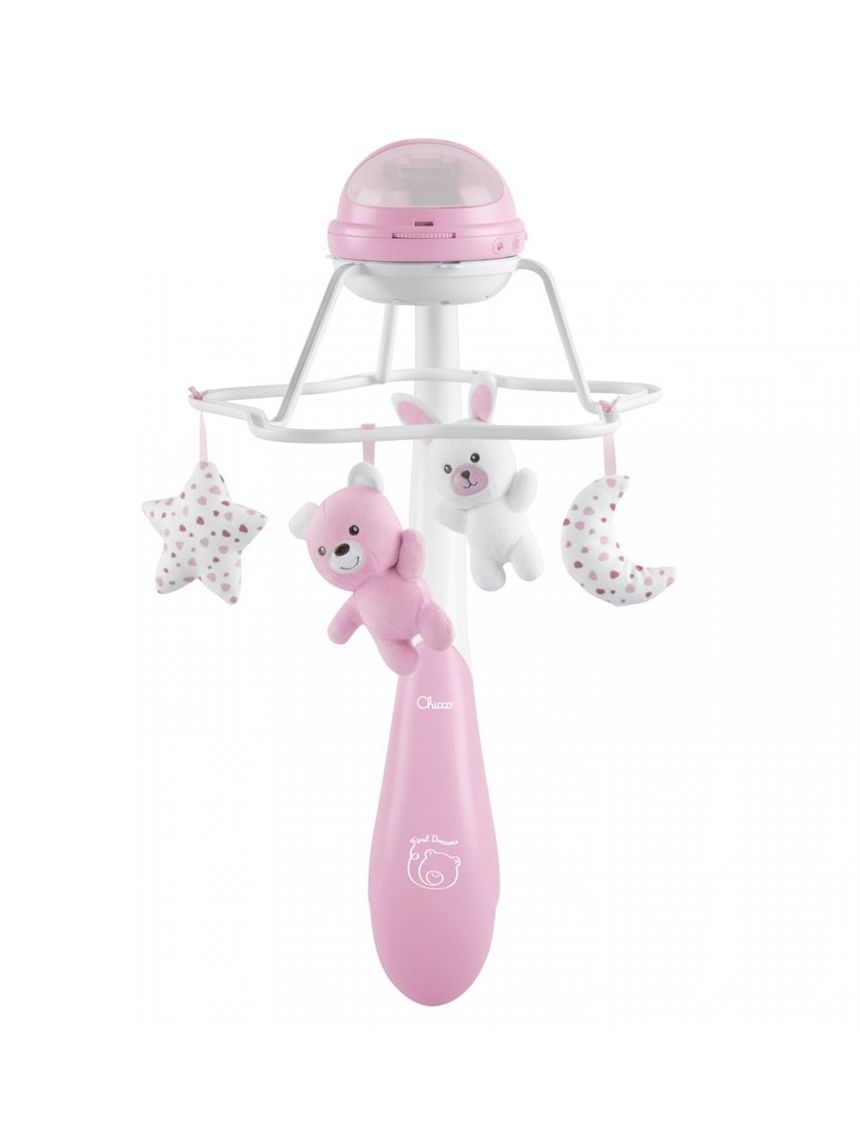 Giostrina musicale arcobaleno rosa - chicco