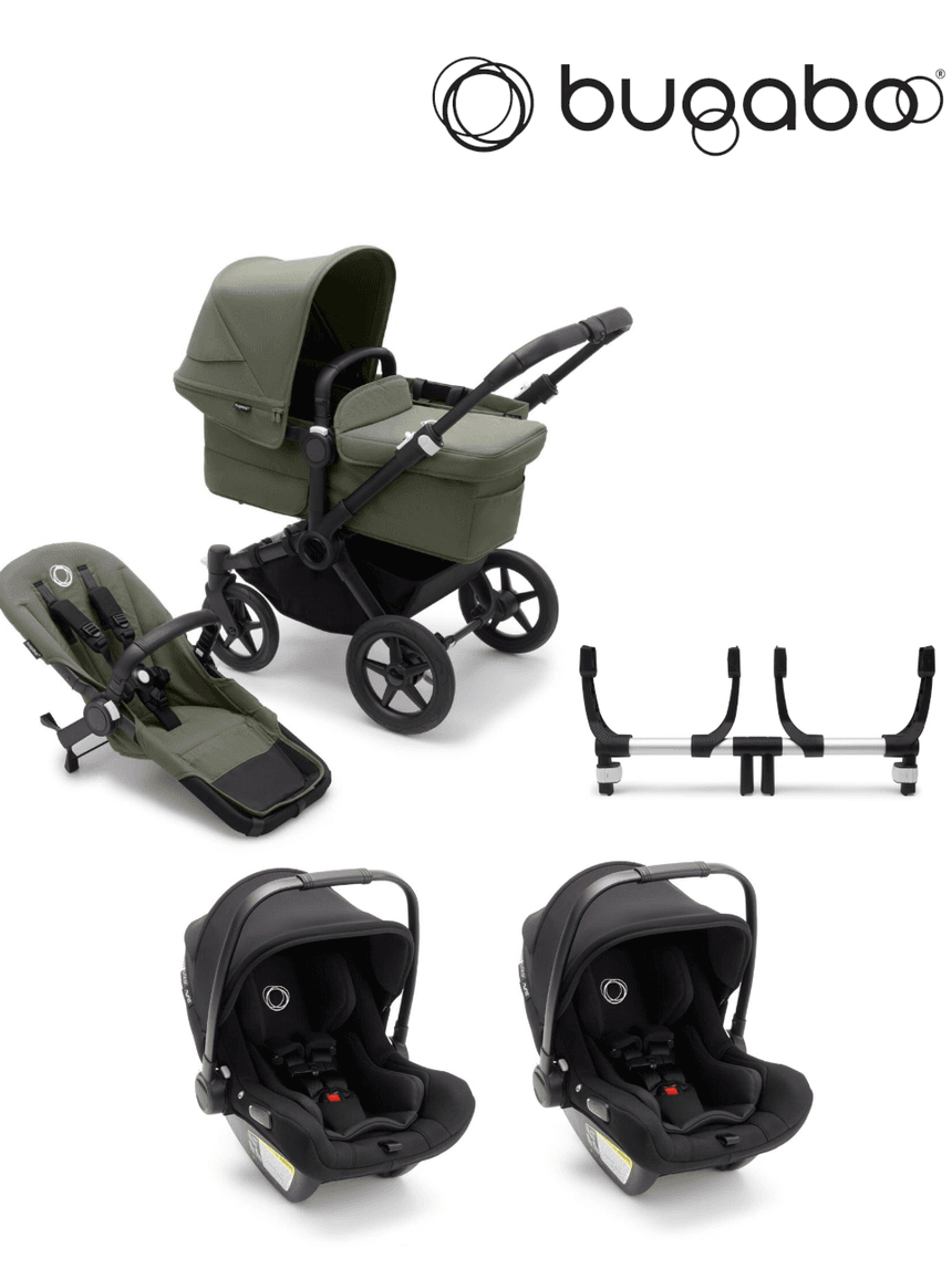 Gemellare donkey 5 - 2 sedute + 2 navicelle + 2 seggiolini auto - bugaboo