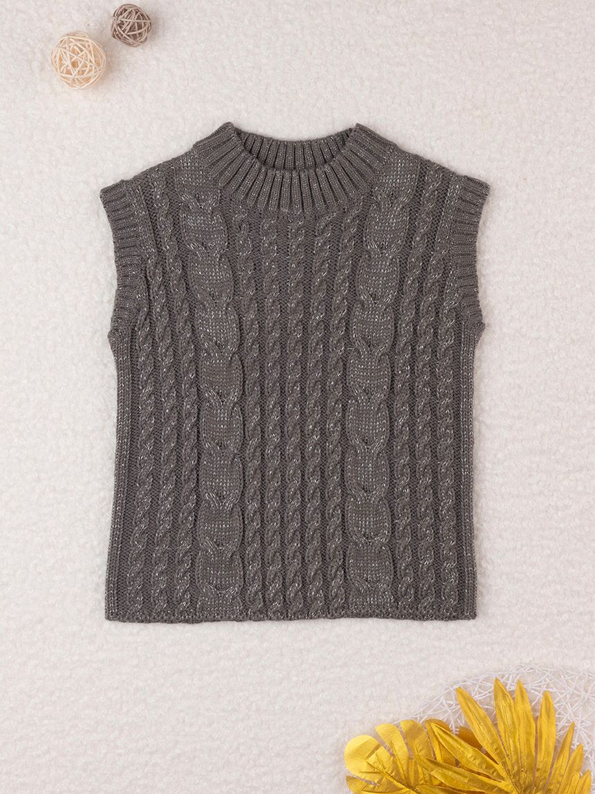 Gilet tricot bimbo grigio