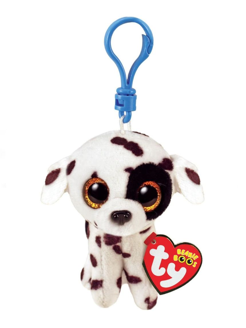 Anello porta chiavi di peluche - beanie boos clips - cane dalmata luther - ty