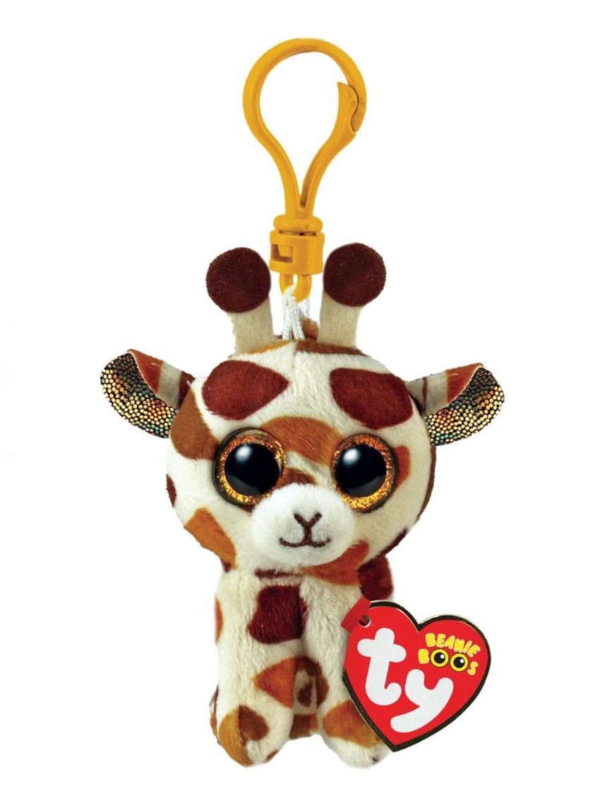 Anello porta chiavi di peluche - beanie boos clips - giraffa stilts - ty