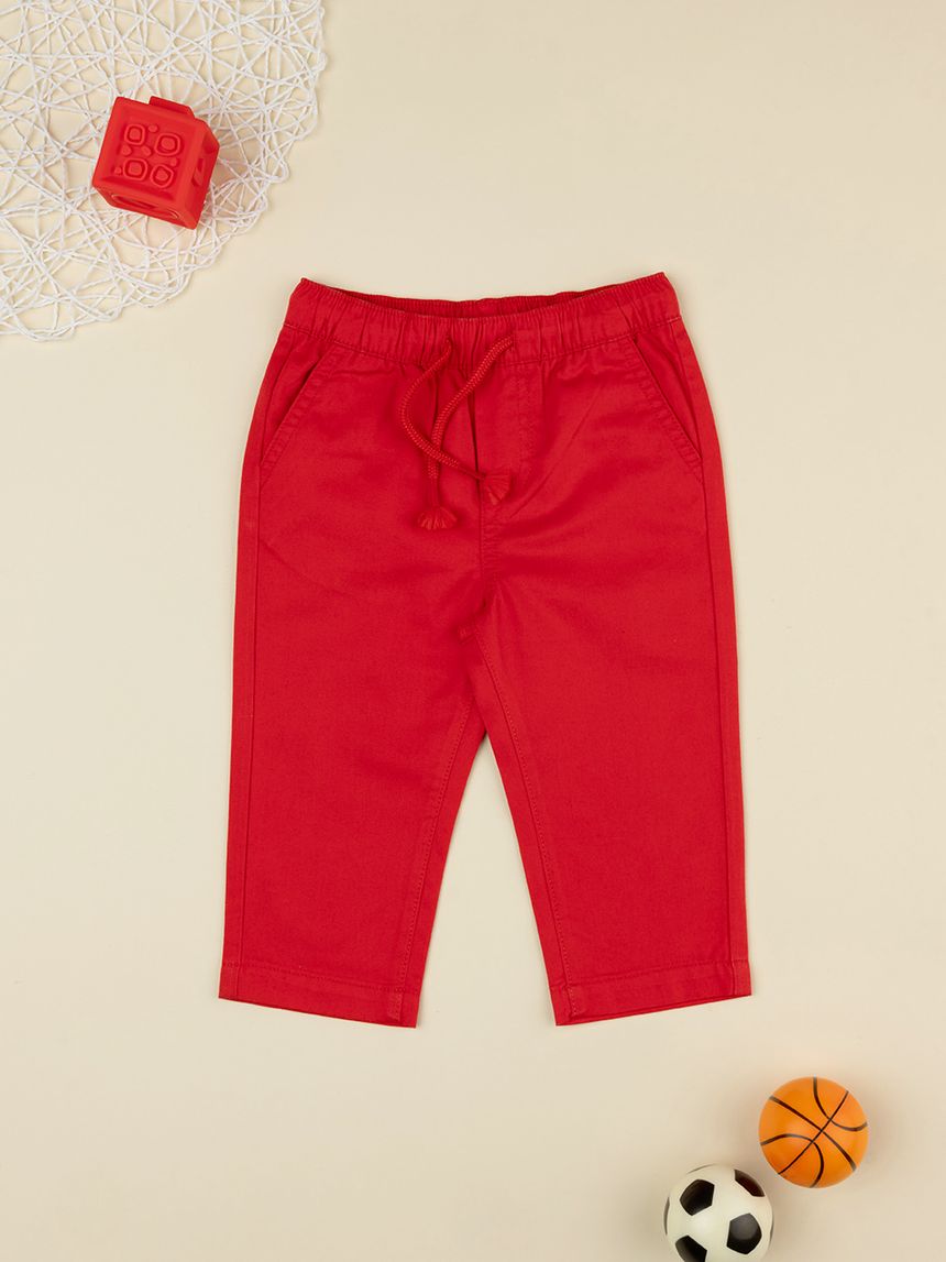 Pantalone bimbo rosso