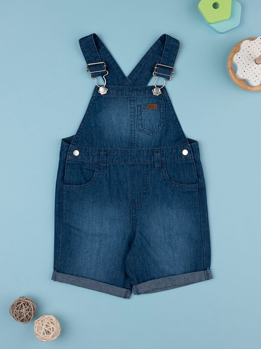 Salopette denim oeko-tex bimbo