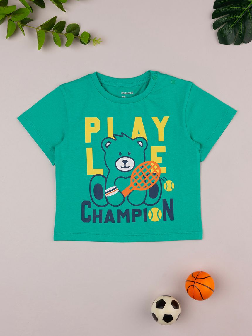 T-shirt bimbo verde