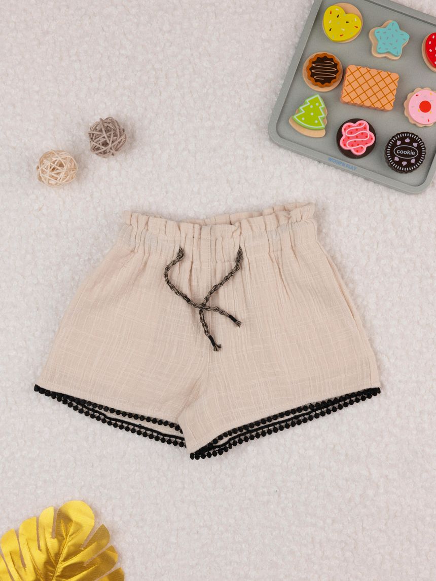 Shorts bimba beige