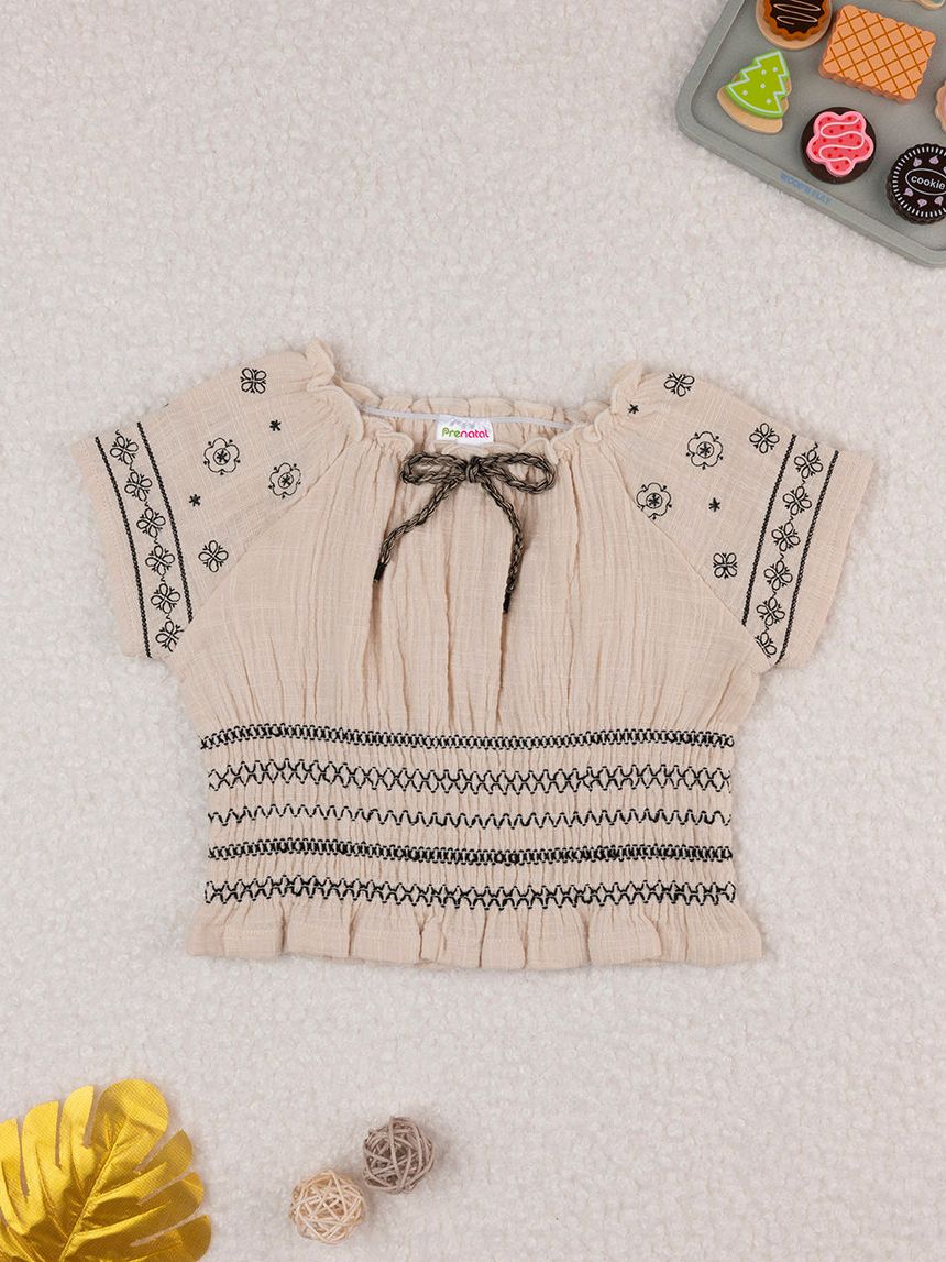 T-shirt bimba beige