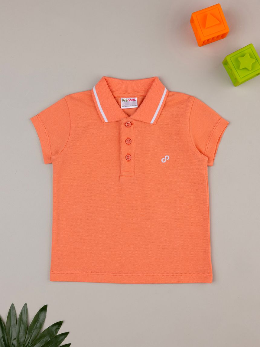 Polo bimbo arancione