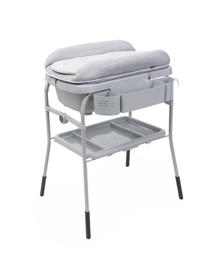Fasciatoio per il bagnetto e cambio cuddle & bubble grey melange - chicco