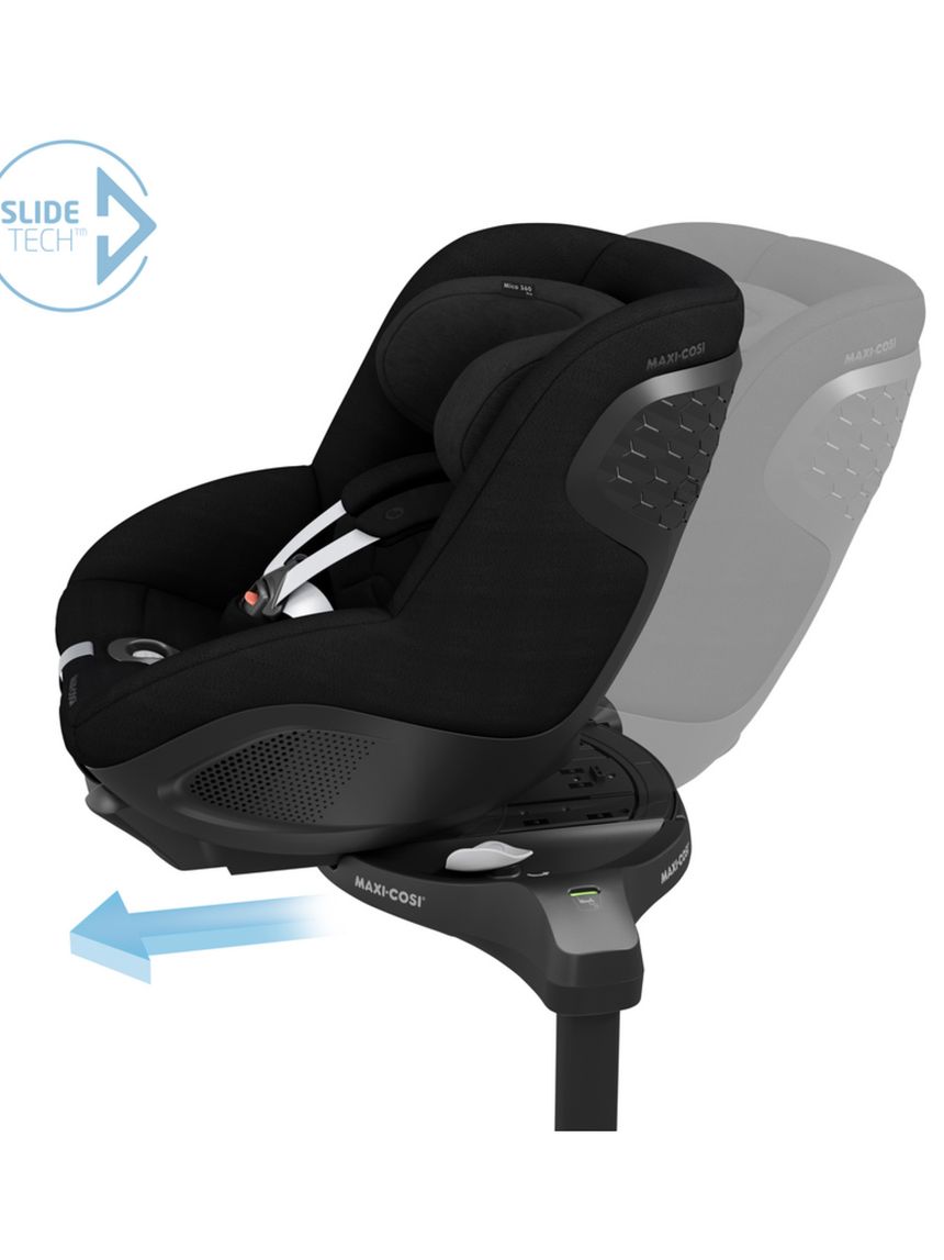 Seggiolino auto mica 360 pro con base integrata (40-105 cm) authentic black - maxi cosi