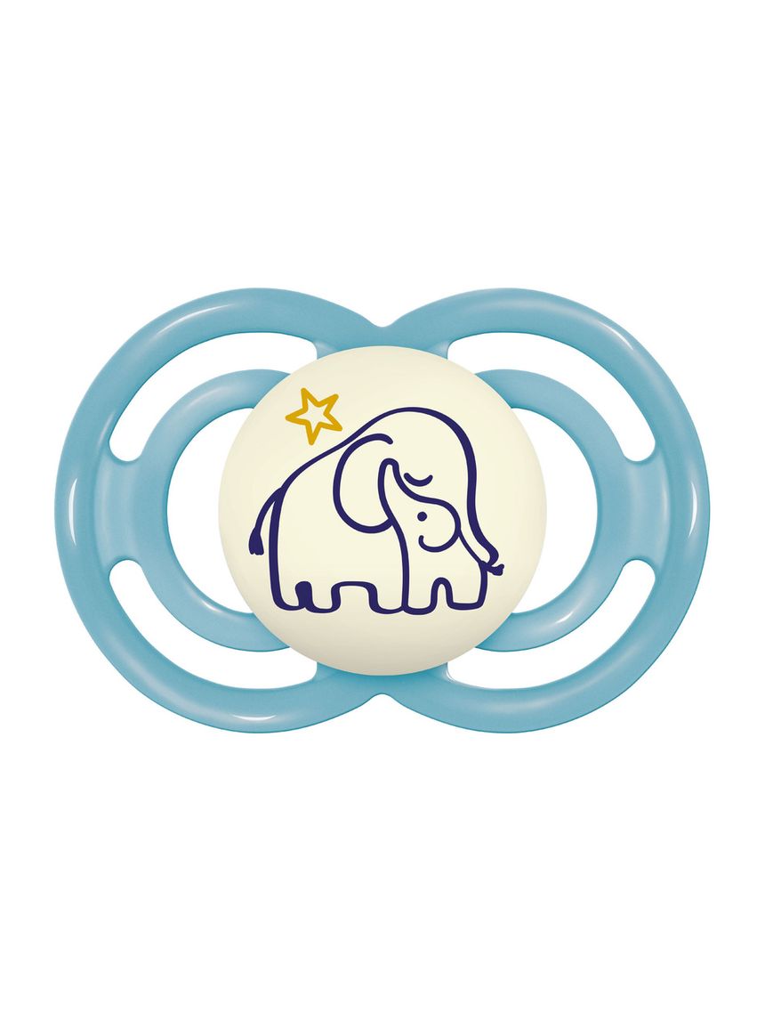 Succhietti perfect night 6+m silicone bio-circolare conf. singola blu - mam