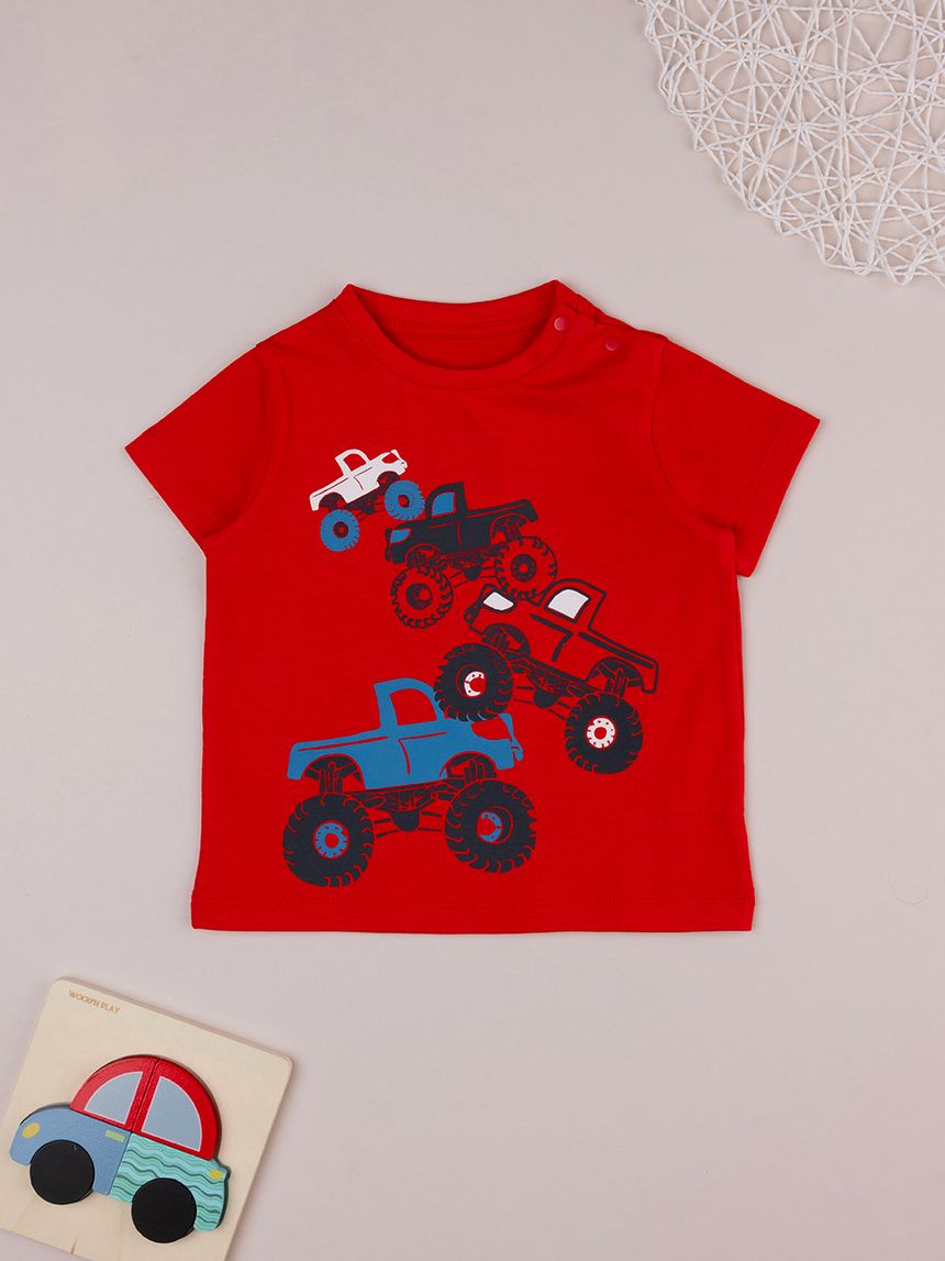 T-shirt bimbo rossa