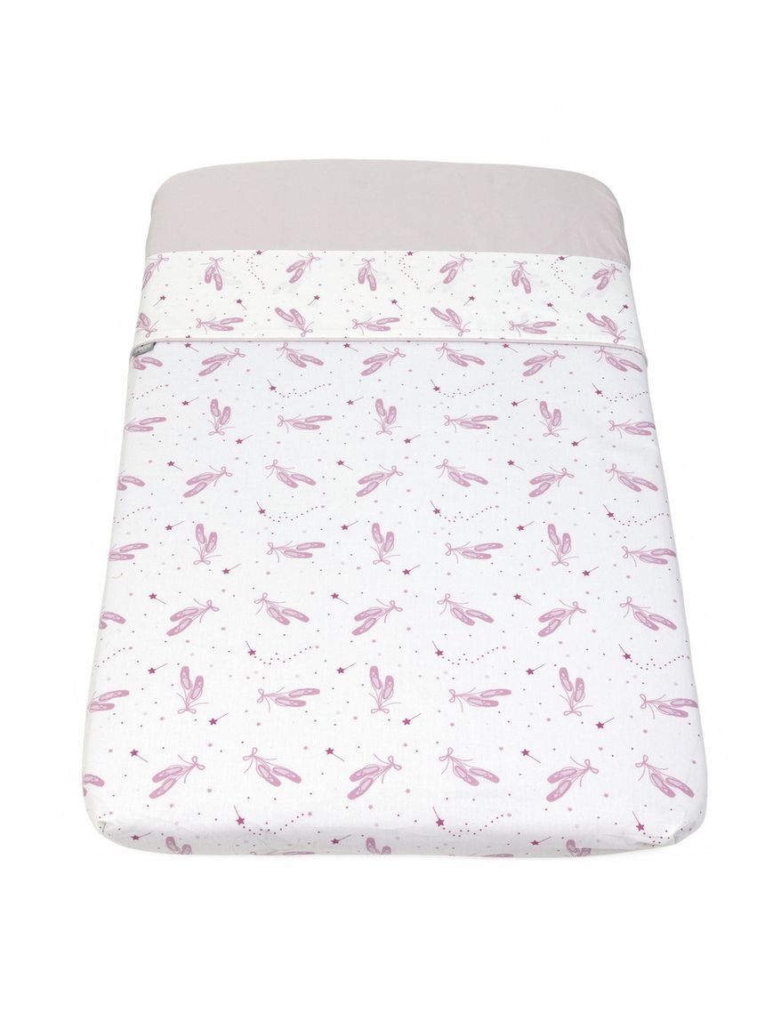 Set lenzuola culla next2me up&down 2 pezzi pink ballet - chicco