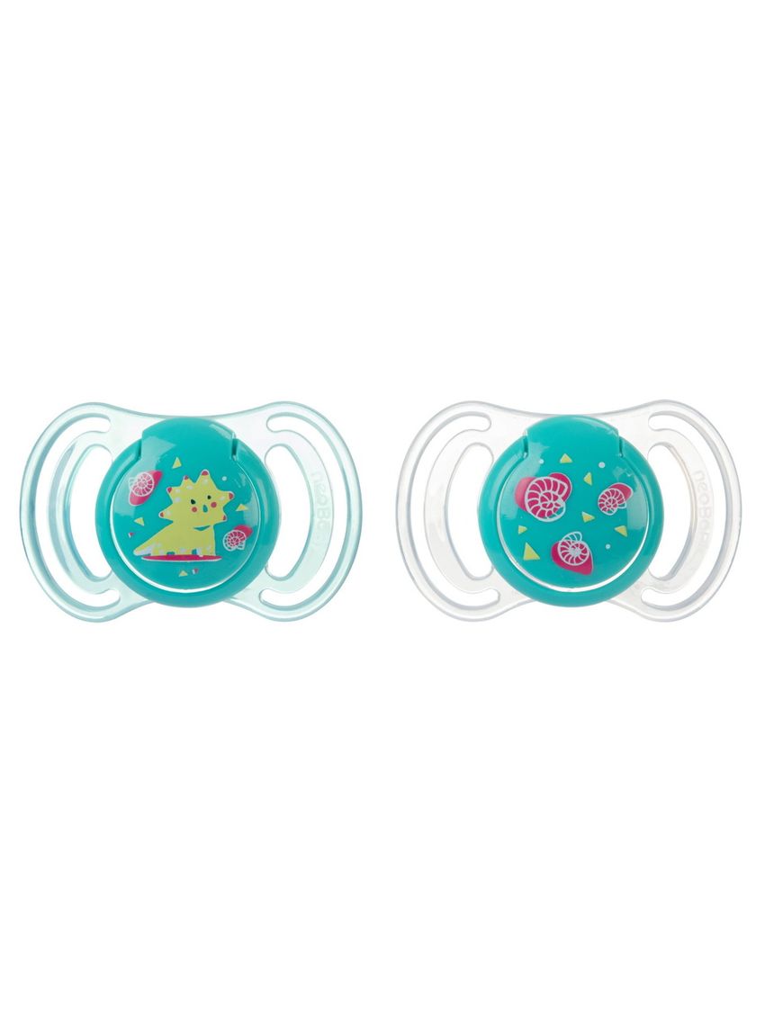 Succhietto anatomico silicone maxi 12m+ verde 2 pezzi - neobaby