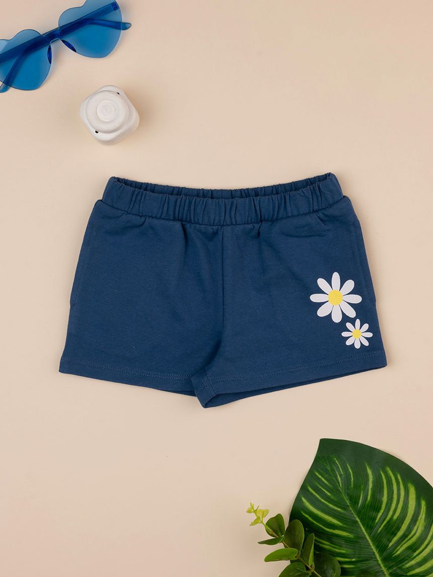 Shorts bimba blu