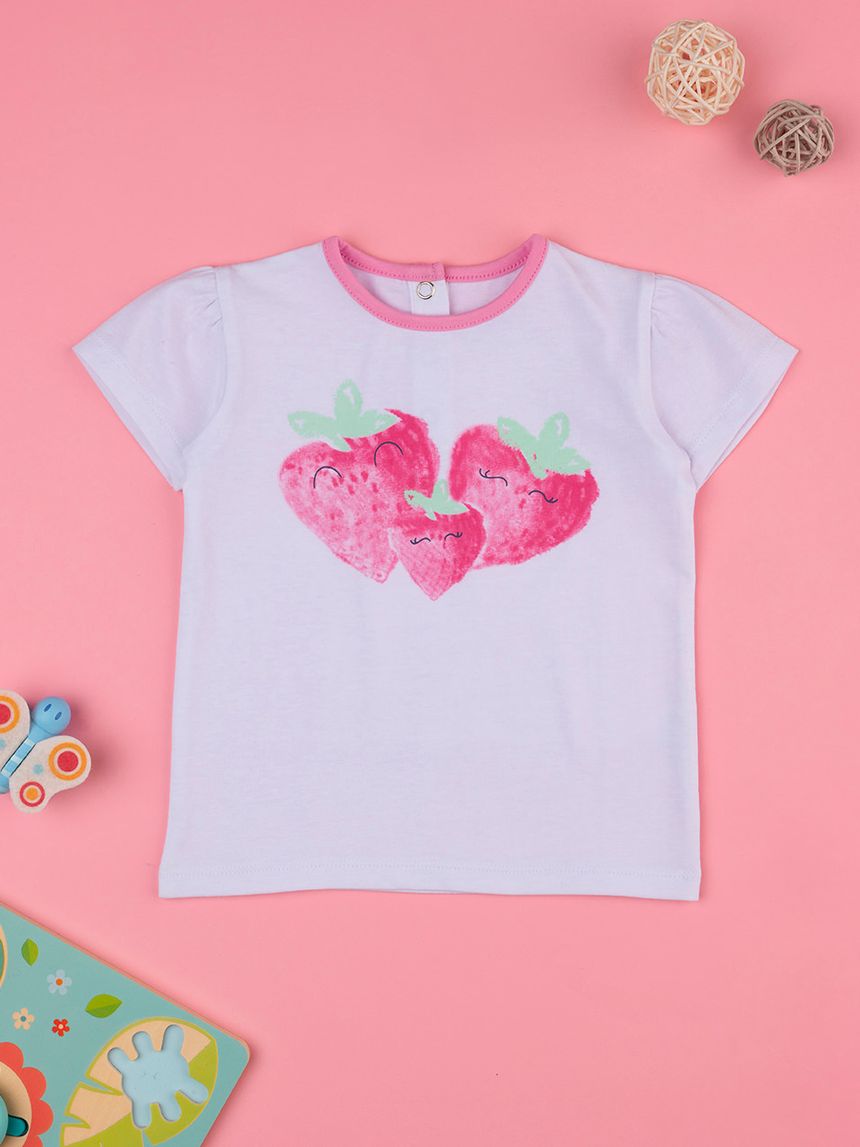 T-shirt bimba fragole