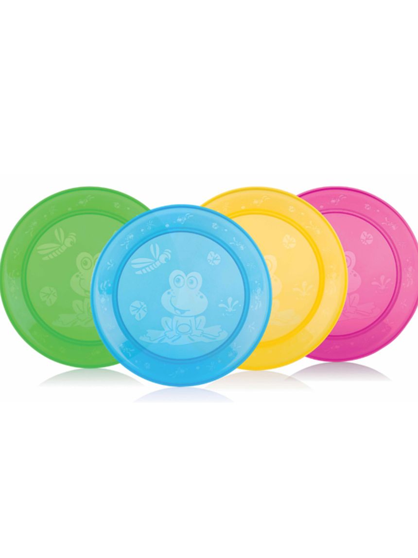 Set 4 piattini piani 9m+ | nuby