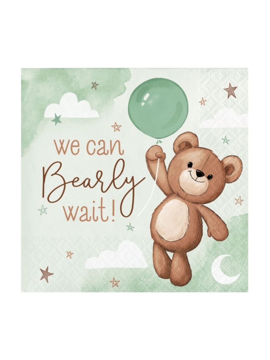 Tovagliolo 25 x 25 cm- 16 pezzi  - teddy bear