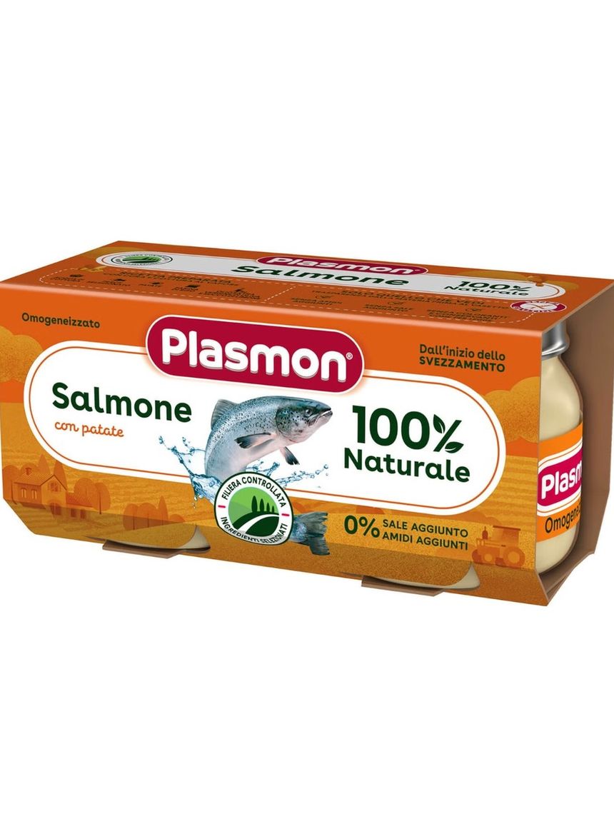 Omogeneizzato salmone con patate 2x80gr | plasmon