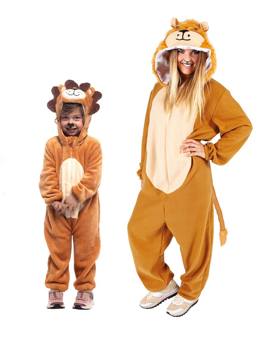 Costume famiglia: leone adulto + bambino