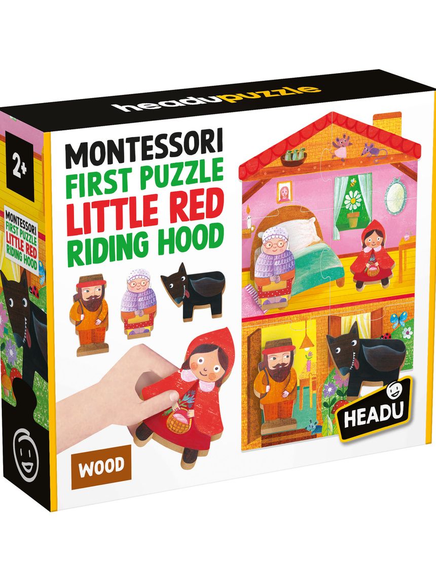 Montessori first puzzle little red riding hood – 2+ – headu