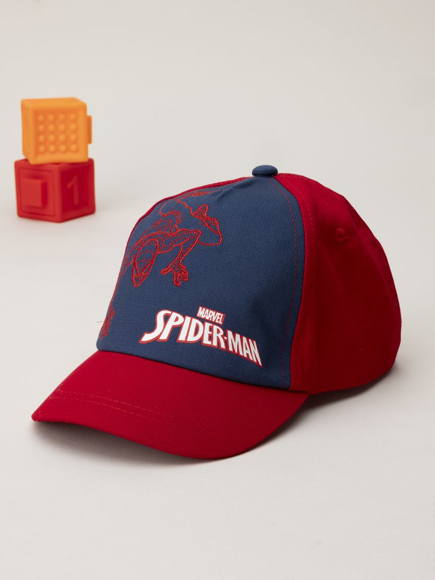 Cappello con visiera bambino spiderman