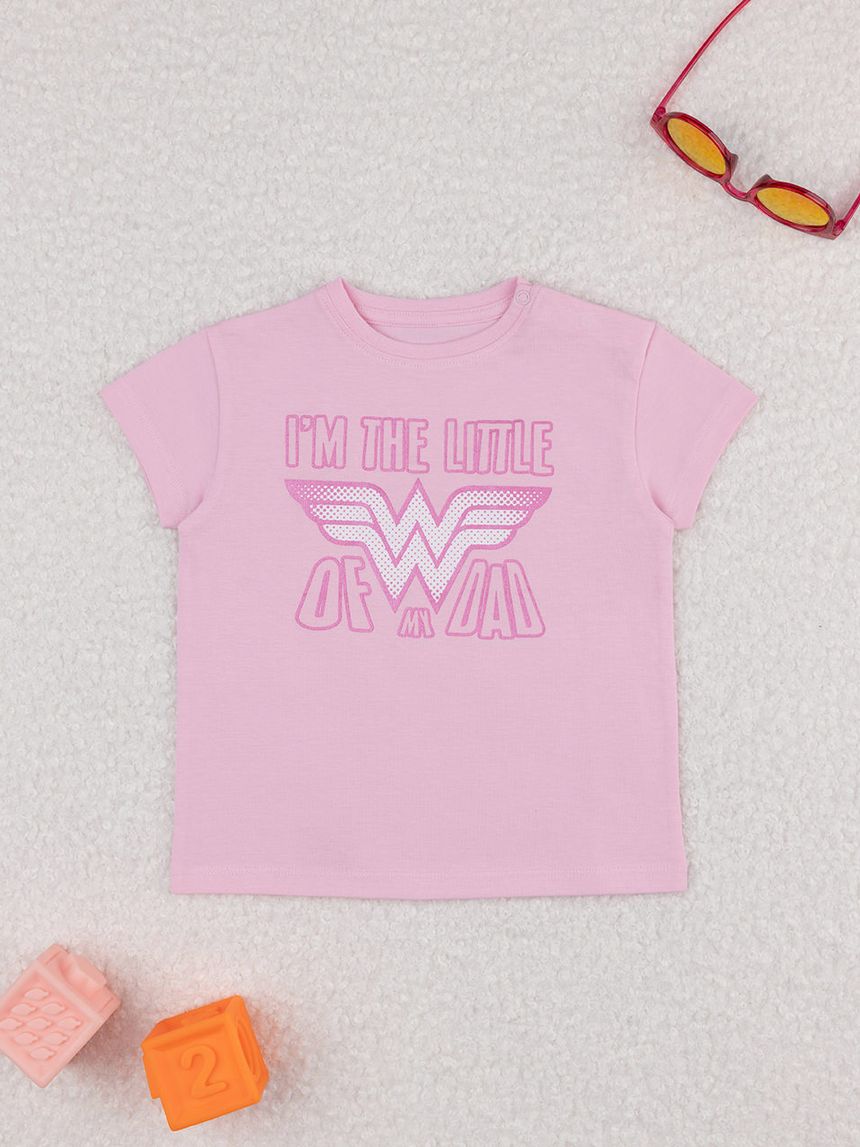 T-shirt bimba wonder woman festa del papà