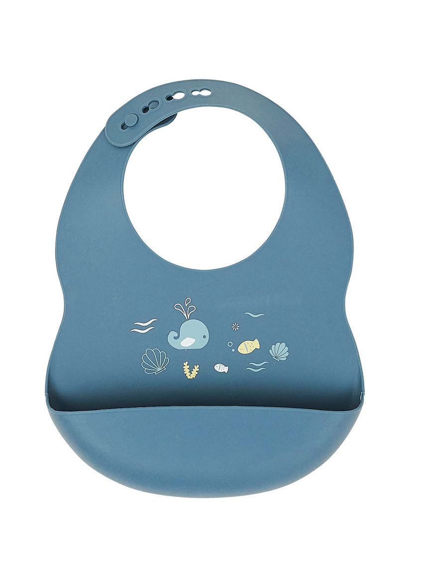 Bavaglino azzurro in silicone - nattou