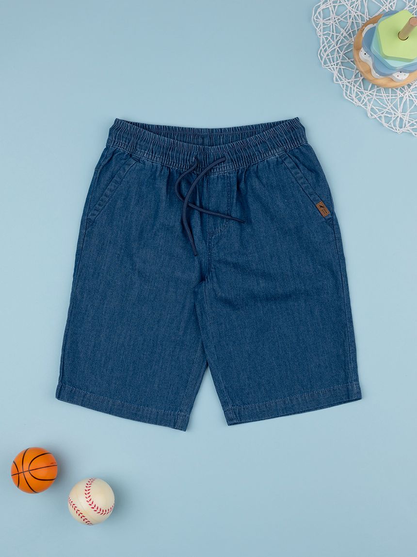 Short bimbo denim scuro