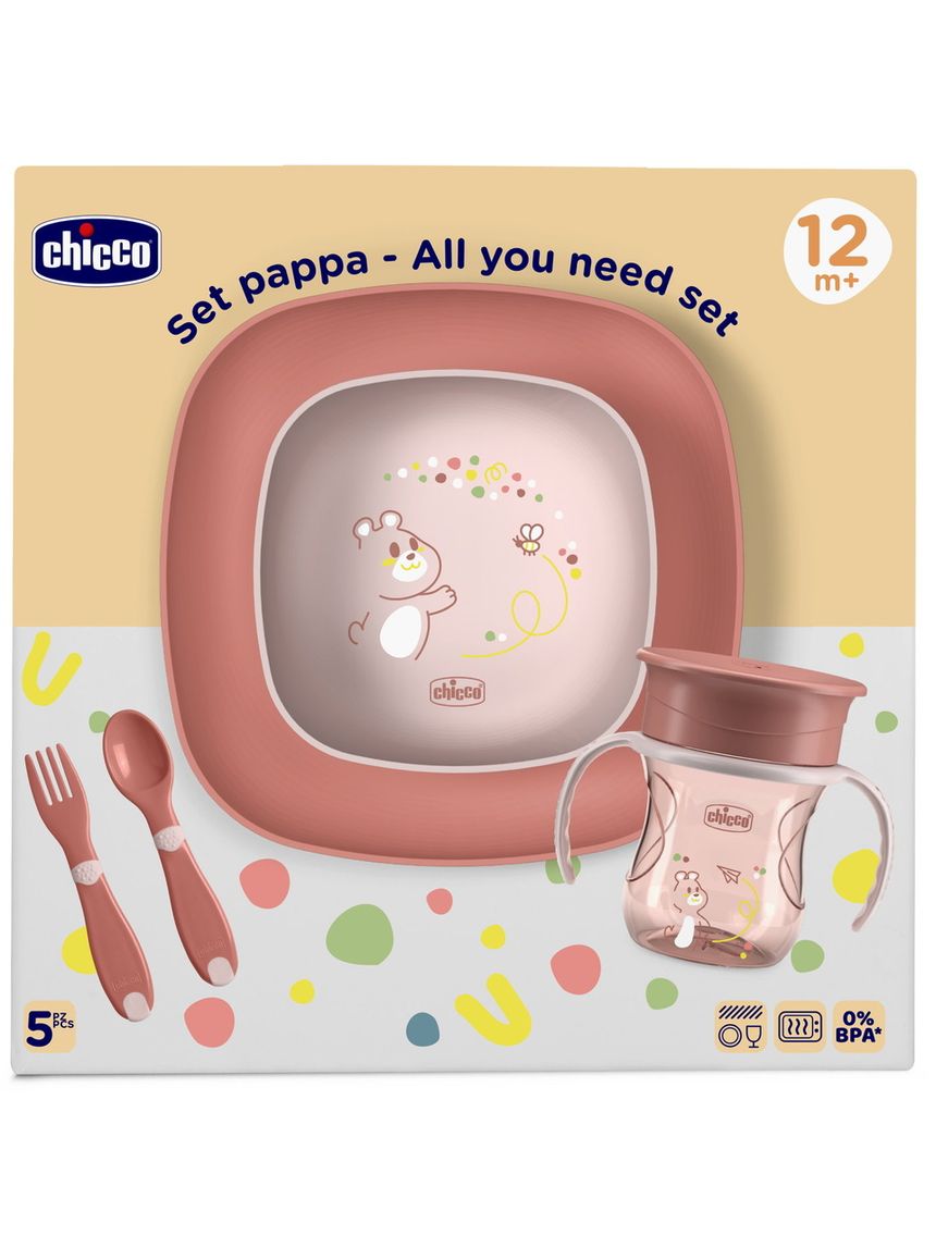 Set pappa 12m+ rosa - chicco