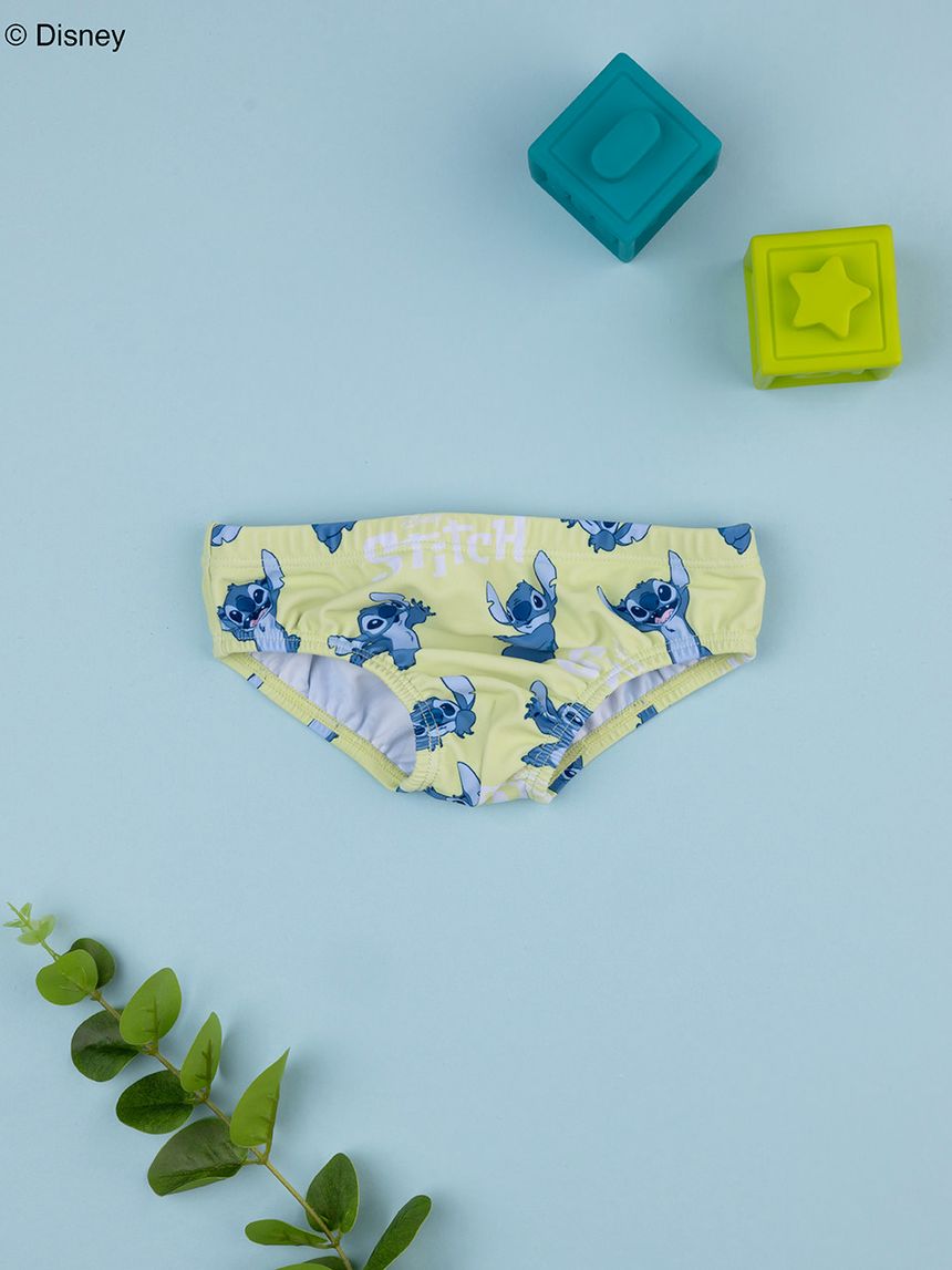 Slip bimbo giallo stitch