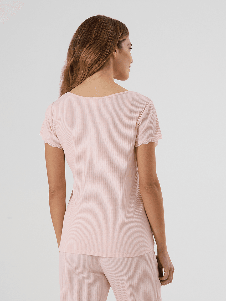 Camicia da notte gravidanza e allattamento terracotta La Redoute