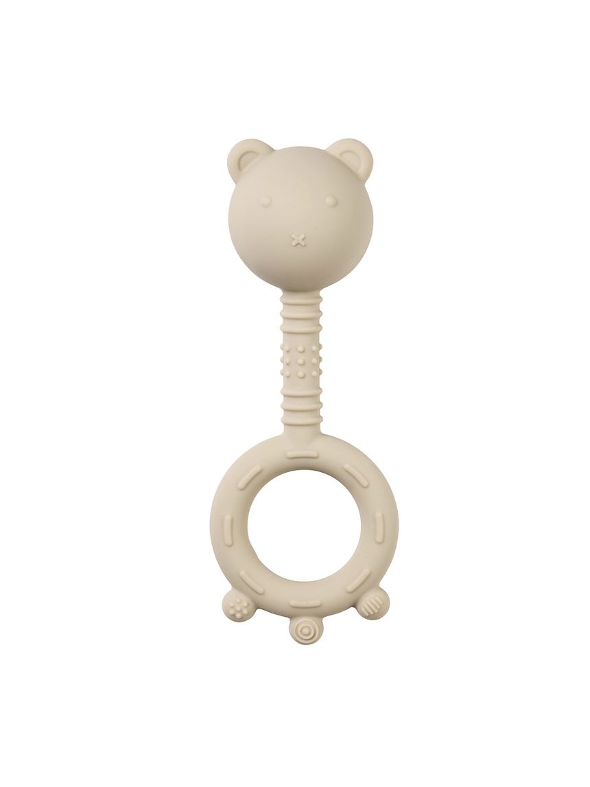 Sonaglio in silicone 
orso argilla  - 0+ - nattou