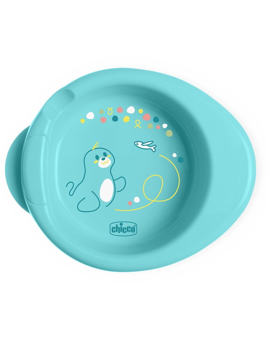 Piatto pappacalda 6m+ azzurro - chicco