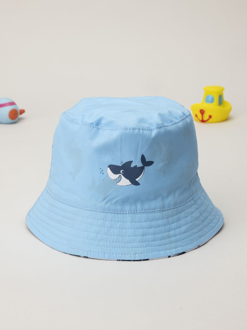 Cappello pescatore reversibile bimbo squali