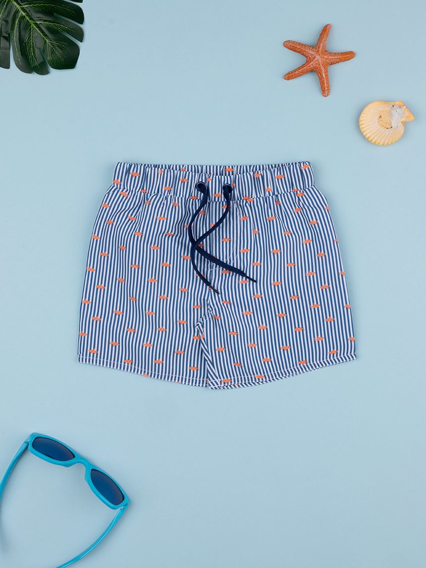 Boxer bimbo boy blu righe