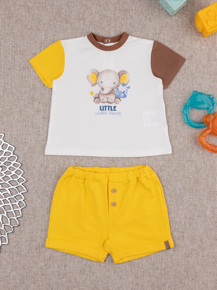 Completo bimbo giallo elefantino